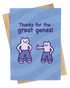 Great Genes Greetings Card