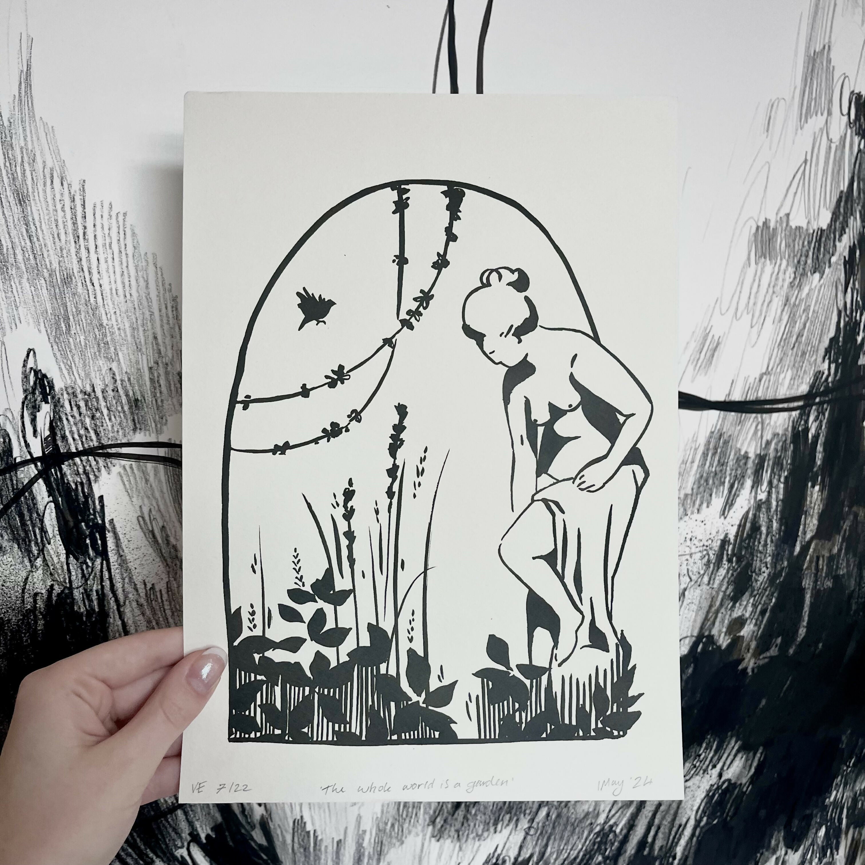 Garden Statue Screen Print