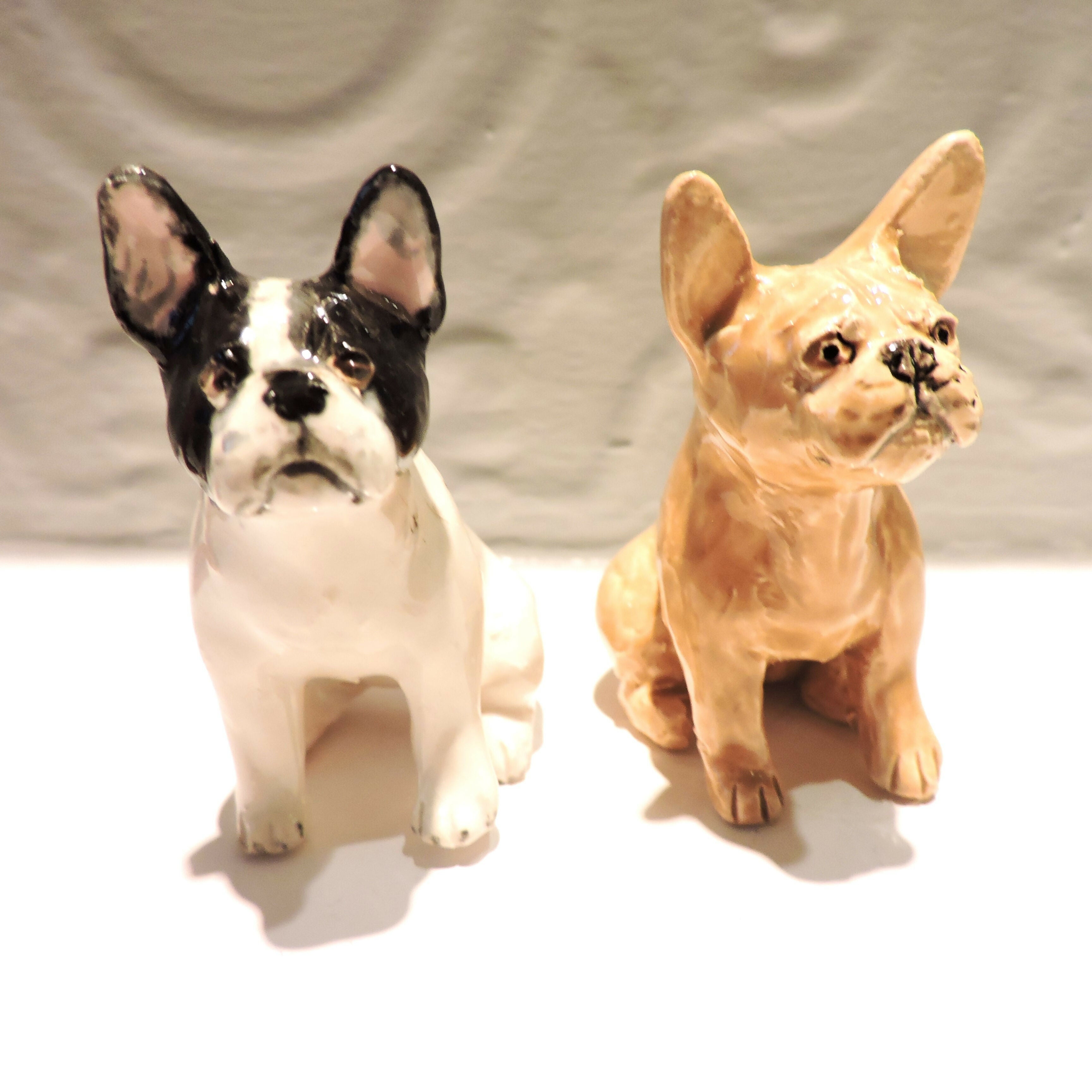 Ceramic French Bulldog Sculpture