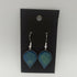 Blue and Green Teardrop Enamel Earrings