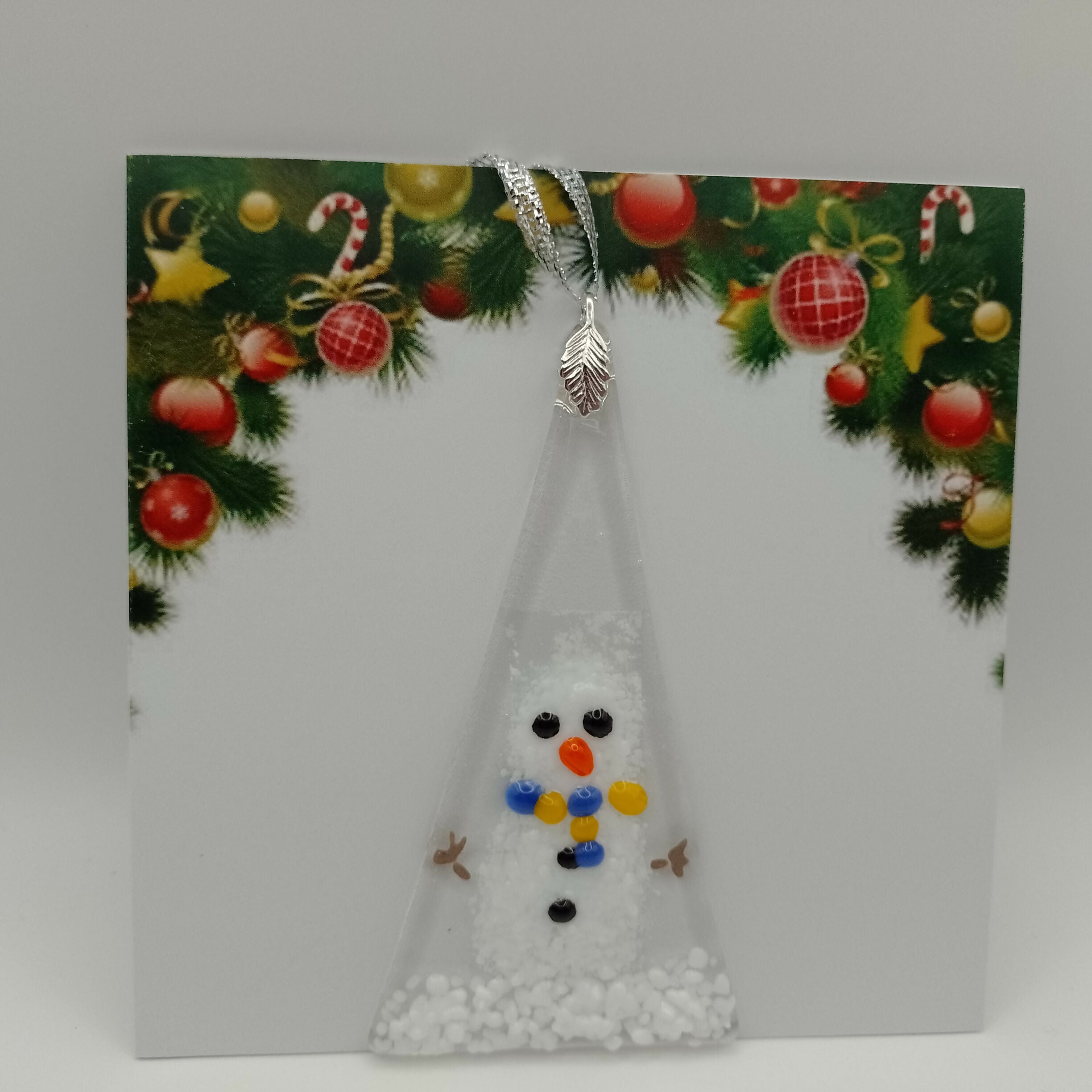 Fused Glass Christmas Card