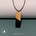 Two-Tone Wood Pendant Necklace