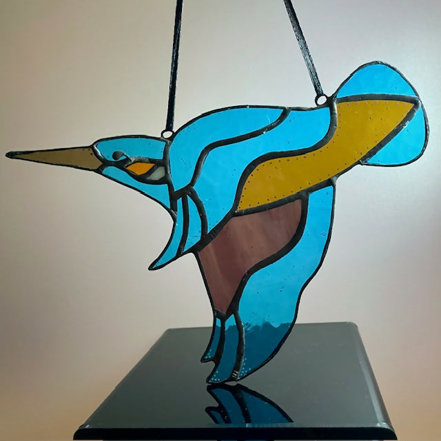 Stained Glass Kingfisher