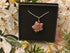Rhodonite Wire Wrapped Crystal Necklace on Sterling Silver Chain