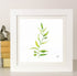 'Olive Branch' Watercolour Painting Square Print Mounted