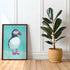 Puffin Art Print – Coastal Bird Illustration