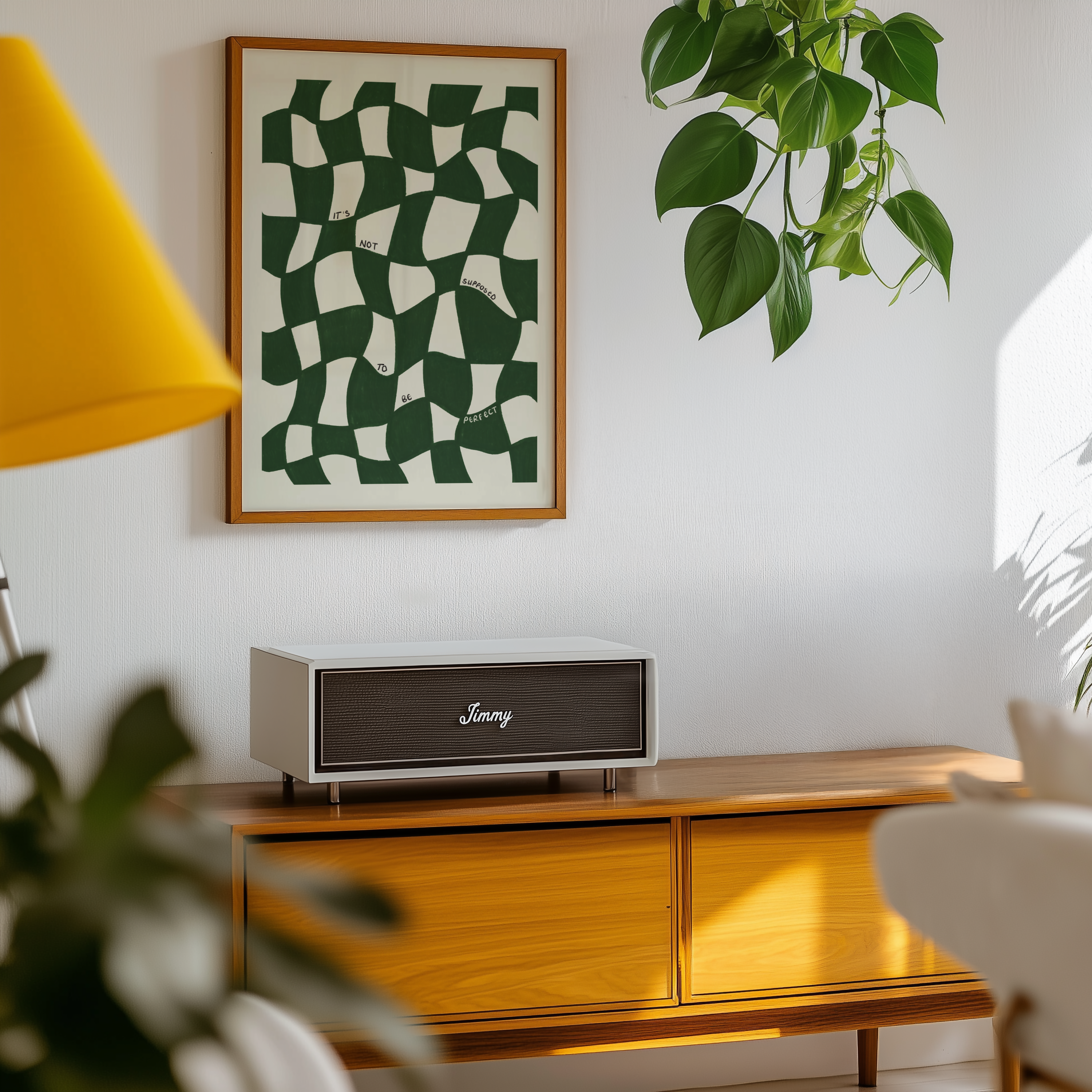 It's Not Supposed to be Perfect Checkered Print