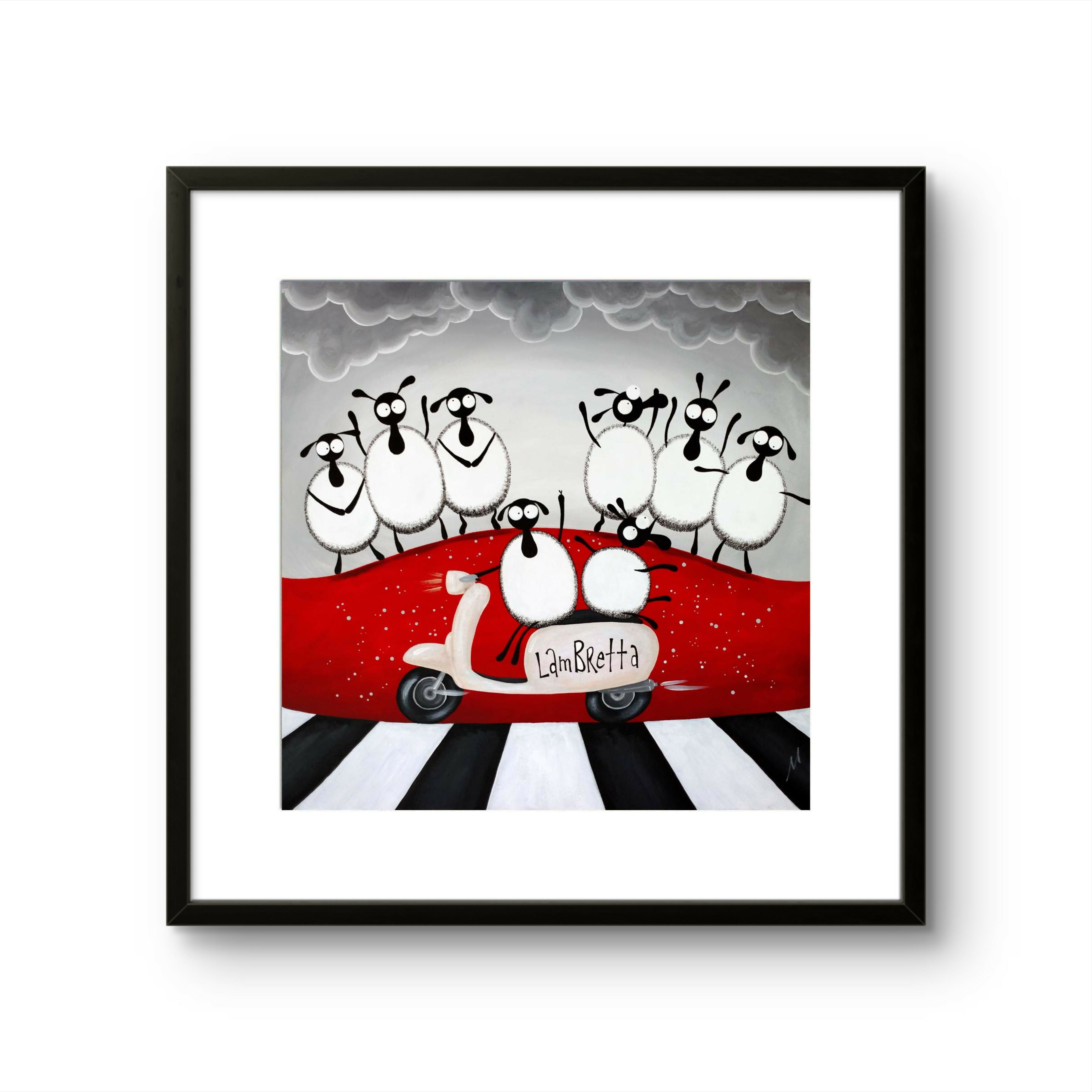 Lambretta - 16” Framed Limited Edition Print