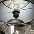 Real Butterfly Natural Display Glass Cloche Lamp with Grey Shade