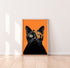 Black and Ginger Calico Cat Art Print