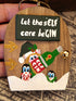 Humorous Handmade Elf Door Decorative Ornament – "Let the sELF Care beGIN" Funny Christmas Tree Decoration & Secret Santa Gift