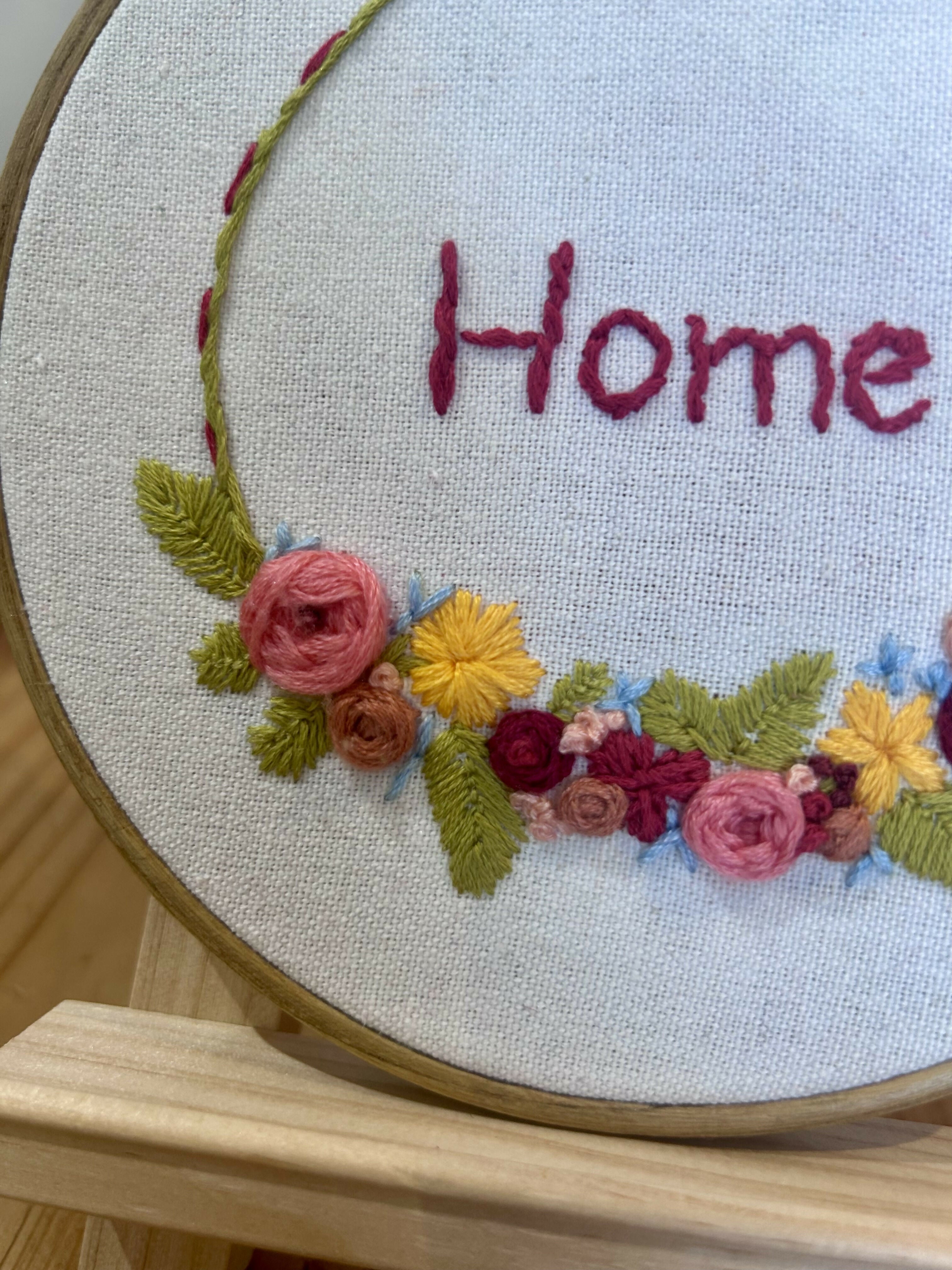 Hand Sewn Embroidery - Home