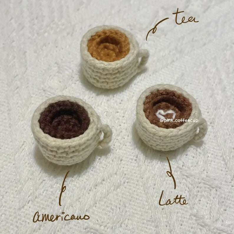 Crochet Coffee Cup Bookmark