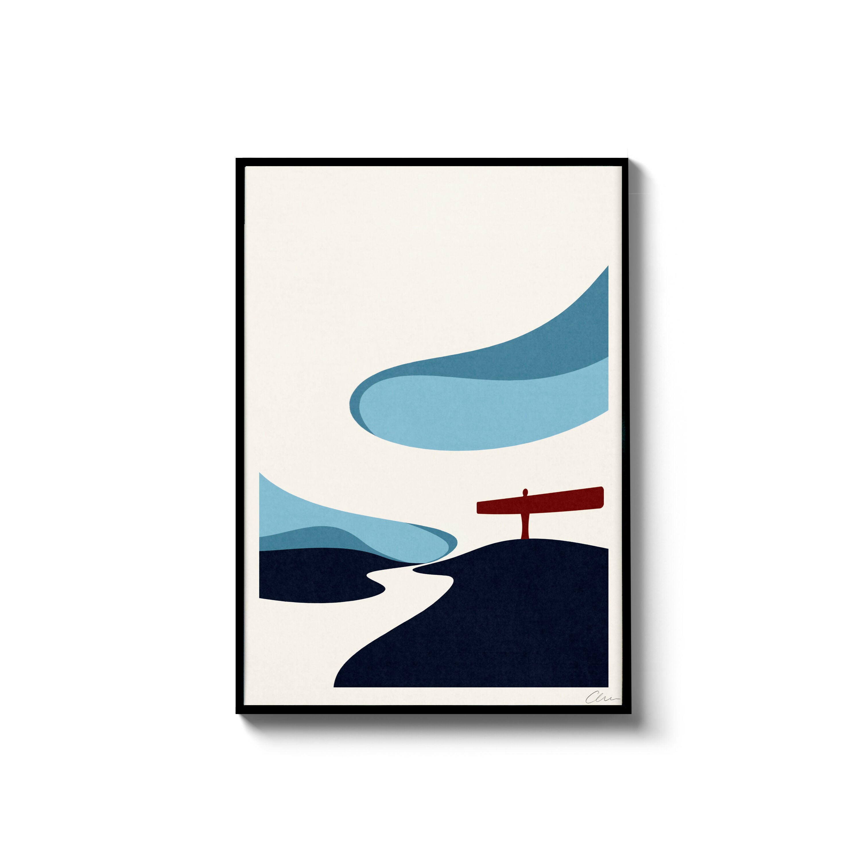 Angel Of The North, A4 Print