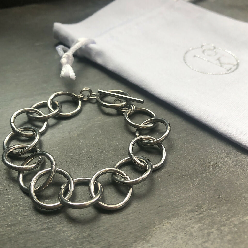 Steel City Hoops Bracelet