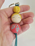 Hand-Painted Wooden Doll Keyring