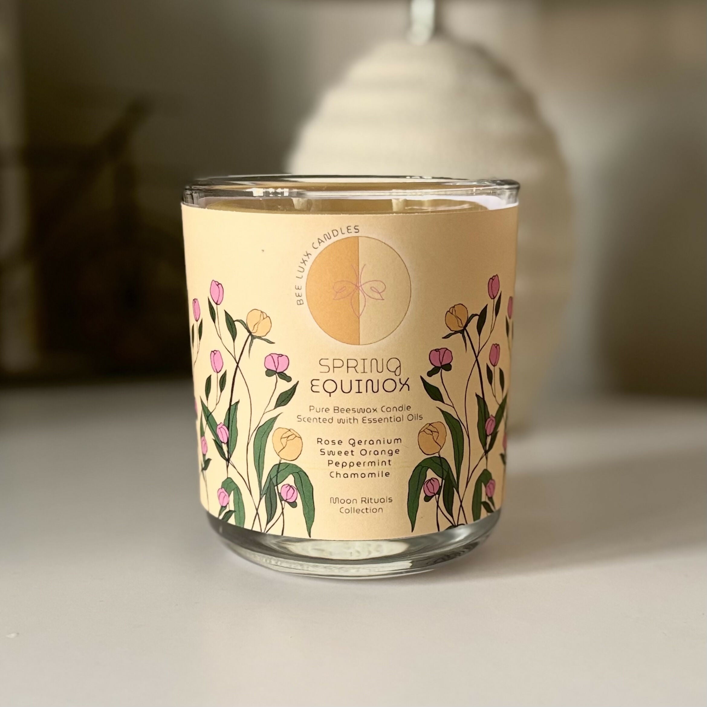 Spring Equinox - 100% Natural Essential Oil & Beeswax Candle