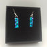 Blue and Green Dichroic Glass Earrings