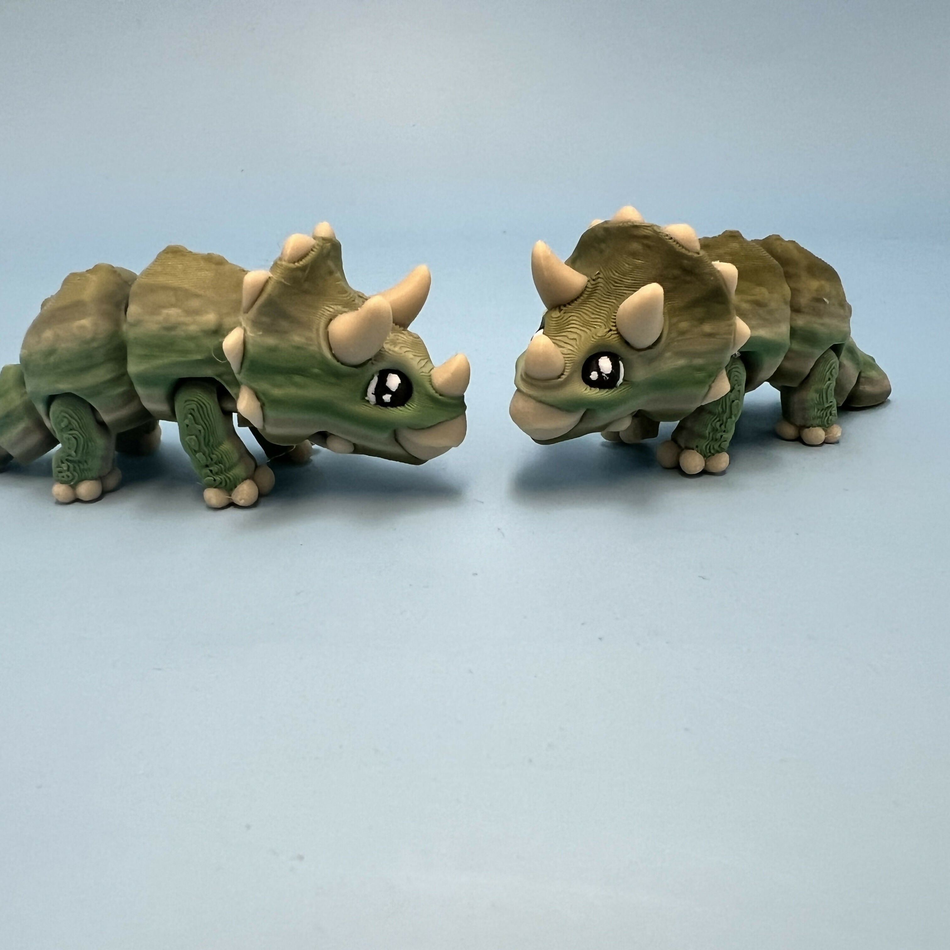3D Printed SMALL: Articulated Sensory Fidget Animal friends Dinosaur 9cm