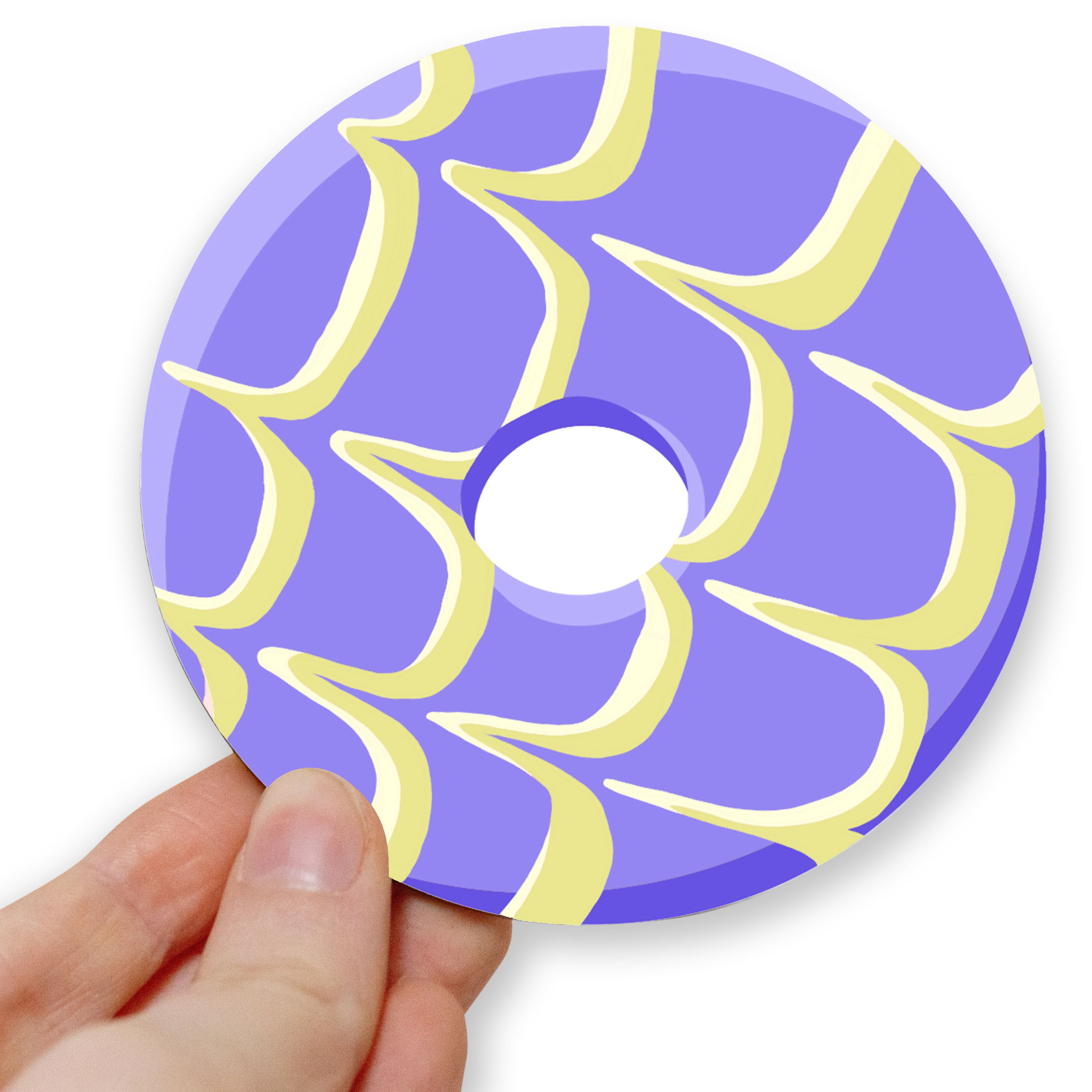 Copy of Orange and White Biscuit Circle Coaster