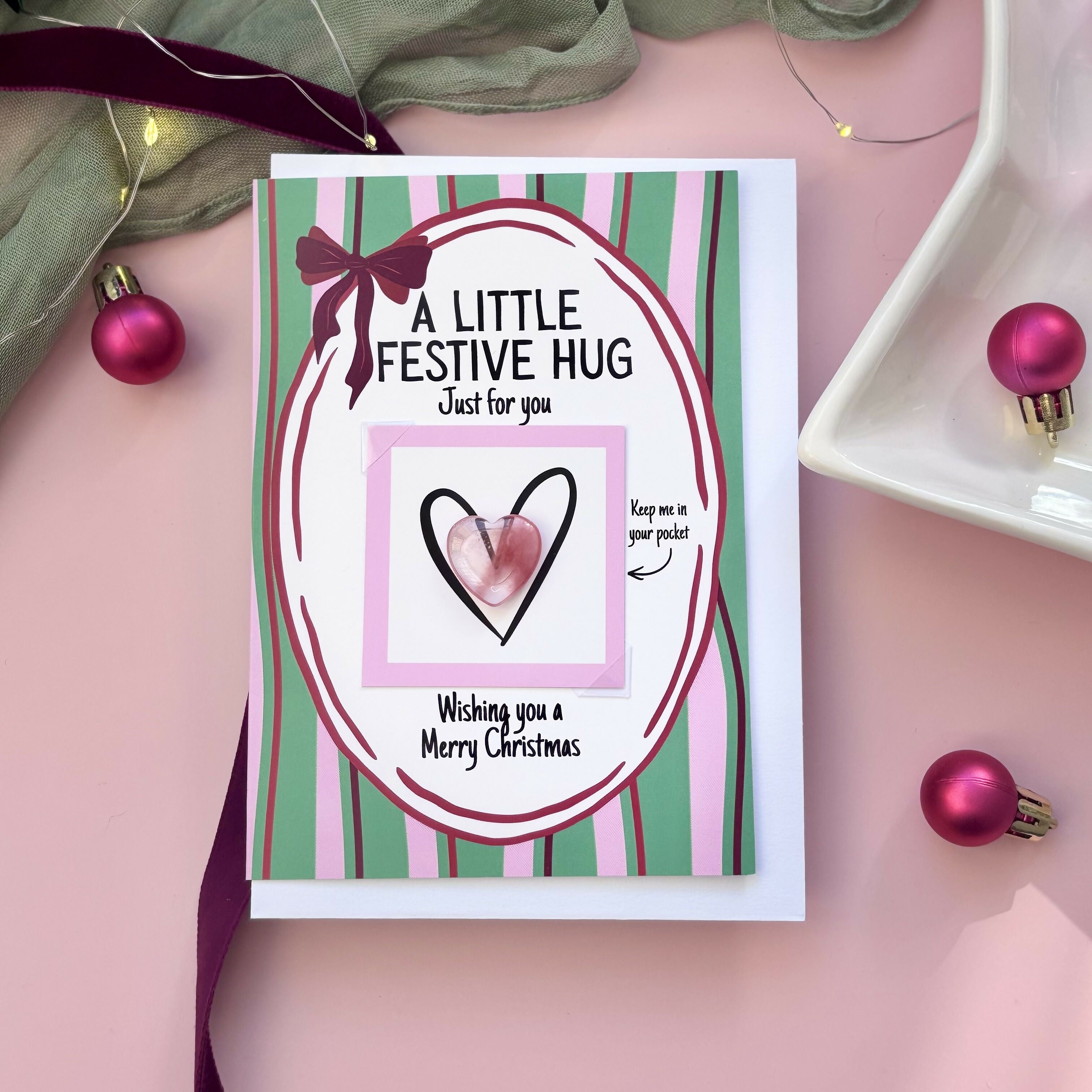 A Little Festive Hug Greeting Card