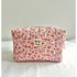 Pink Floral Flower Quilted Waterproof Makeup/Toiletry Bag