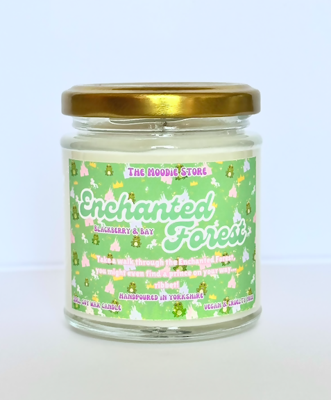 Enchanted Forest - Blackberry & Bay Fragranced Vegan Soy Wax Candle