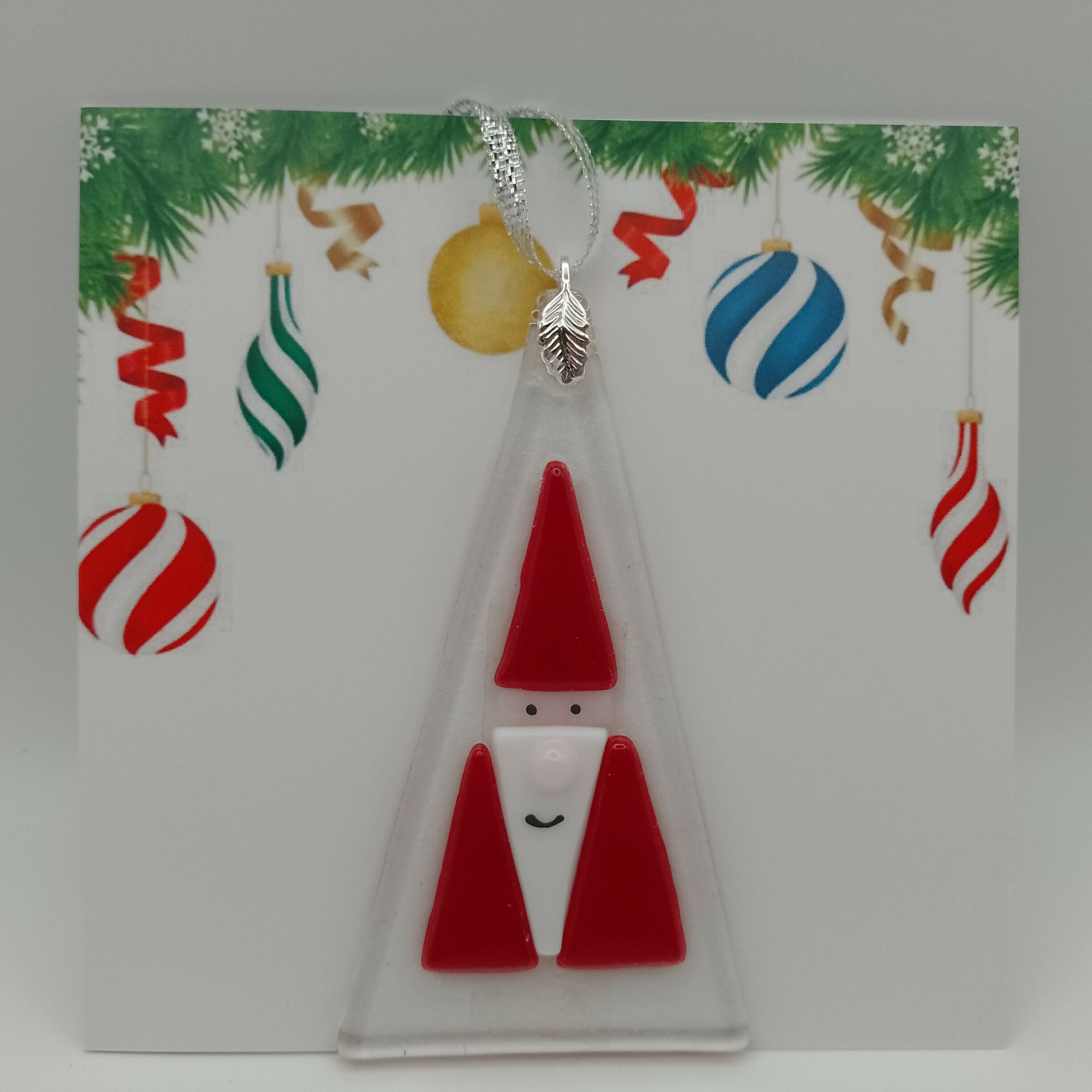 Fused Glass Christmas Card