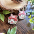 Mushroom House Wooden Pin