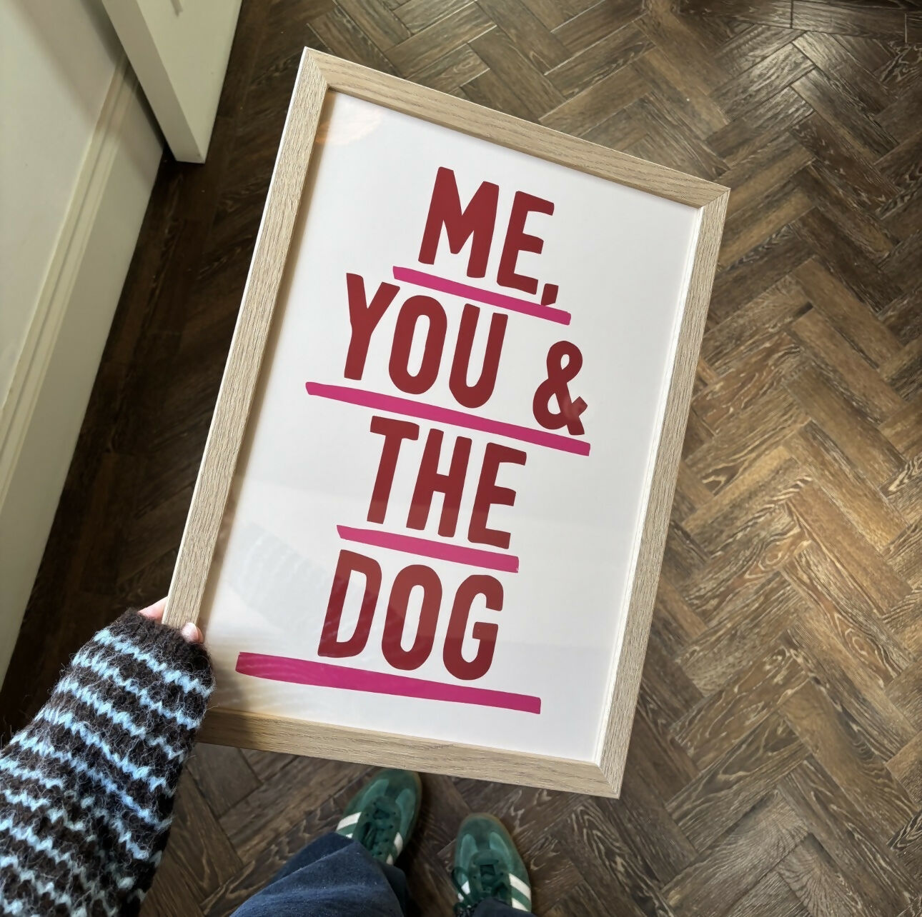FRAMED Me, You & The Dog A3 Print