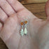 Handmade Silver Oak Leaf Earrings With Amber