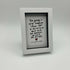 The Journey Is Tough Framed Poem