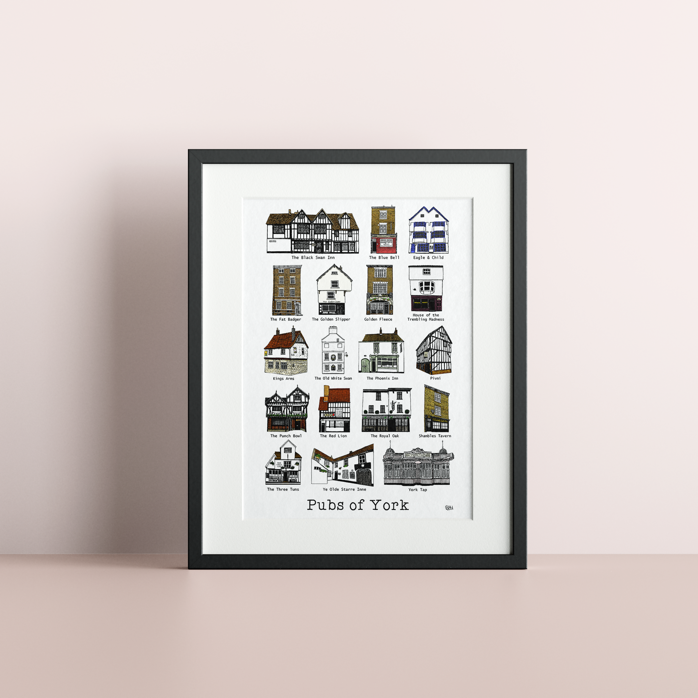 Pubs of York Print