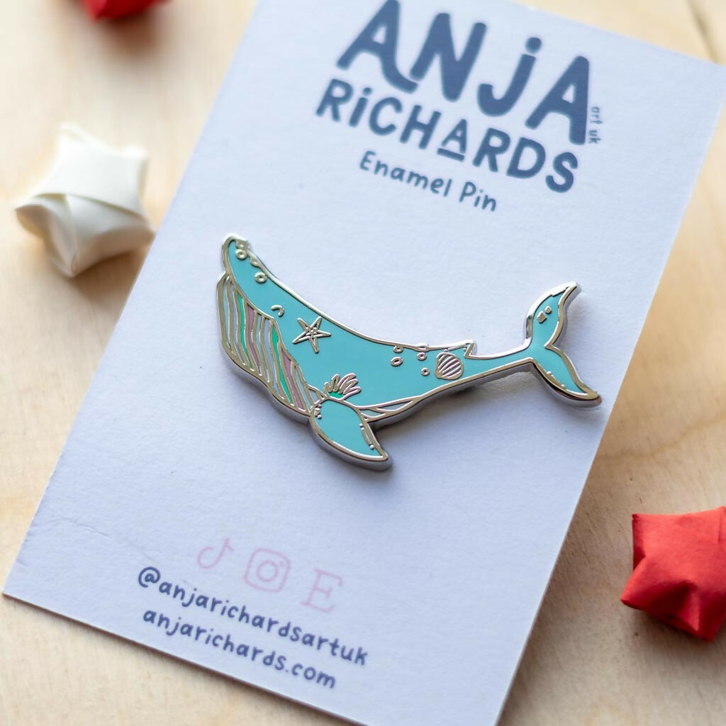 Whale Enamel Pin