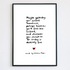 Maybe Yesterday Poem Print