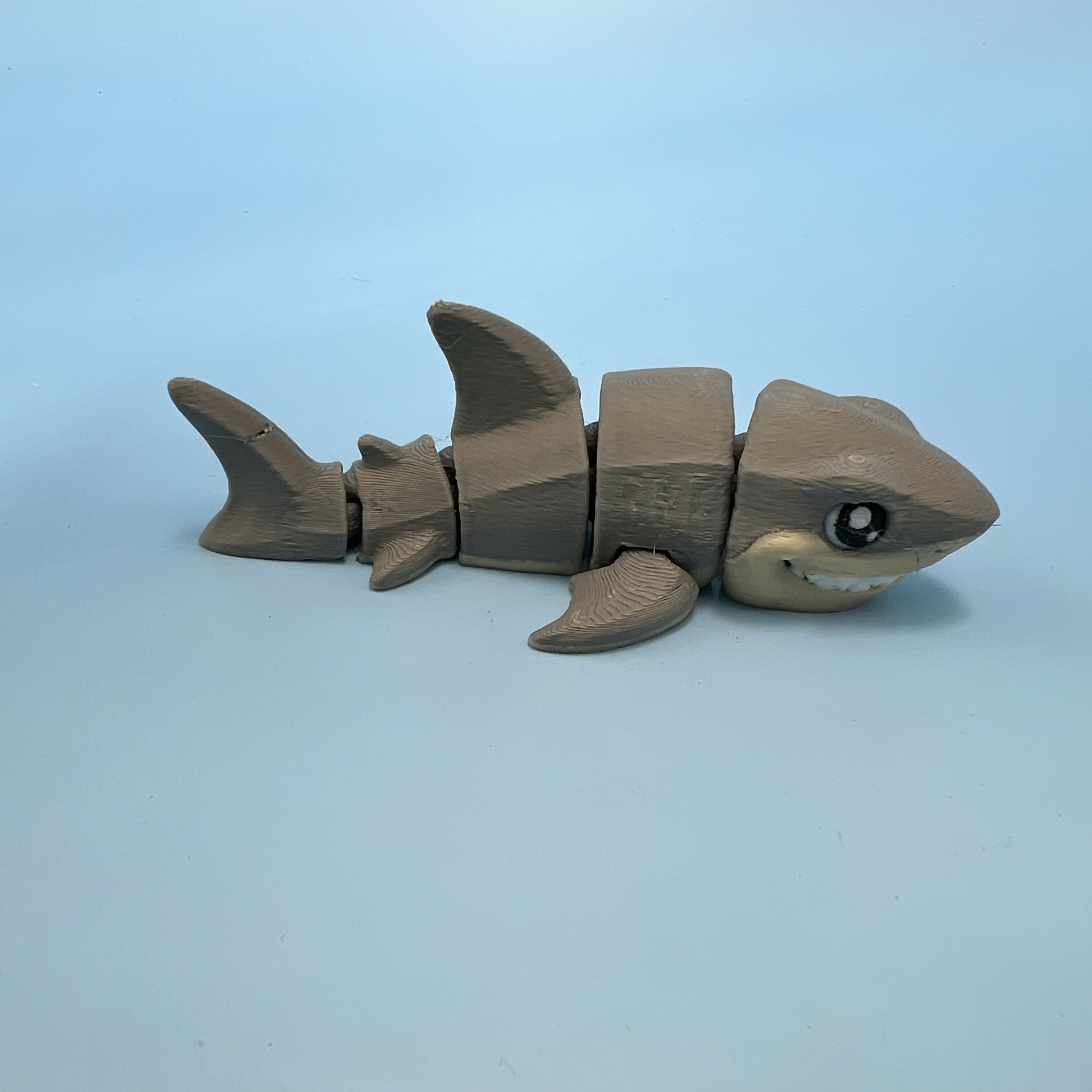 3D Printed SMALL: Articulated Sensory Fidget Animal friends Shark 9cm