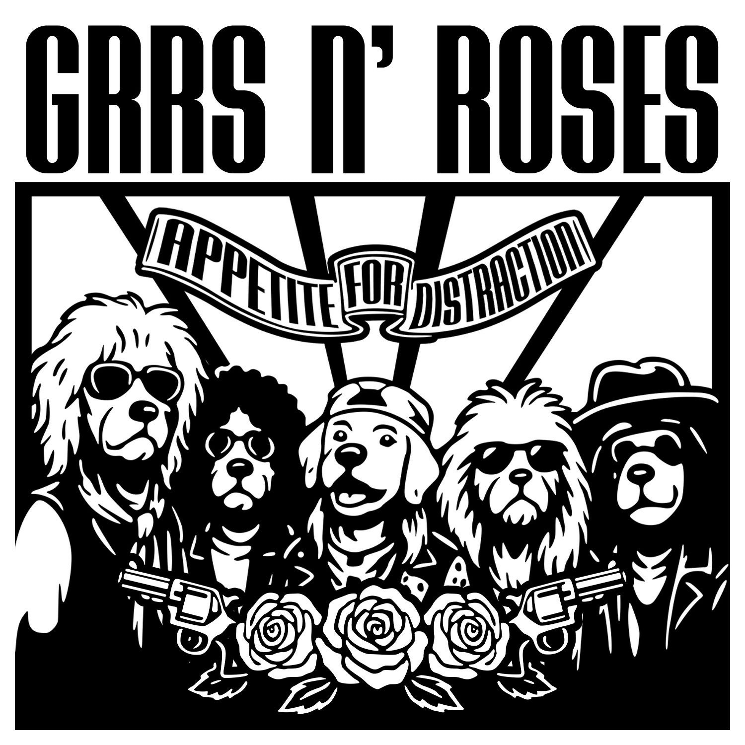 Grrs ’N’ Roses ( Card )
