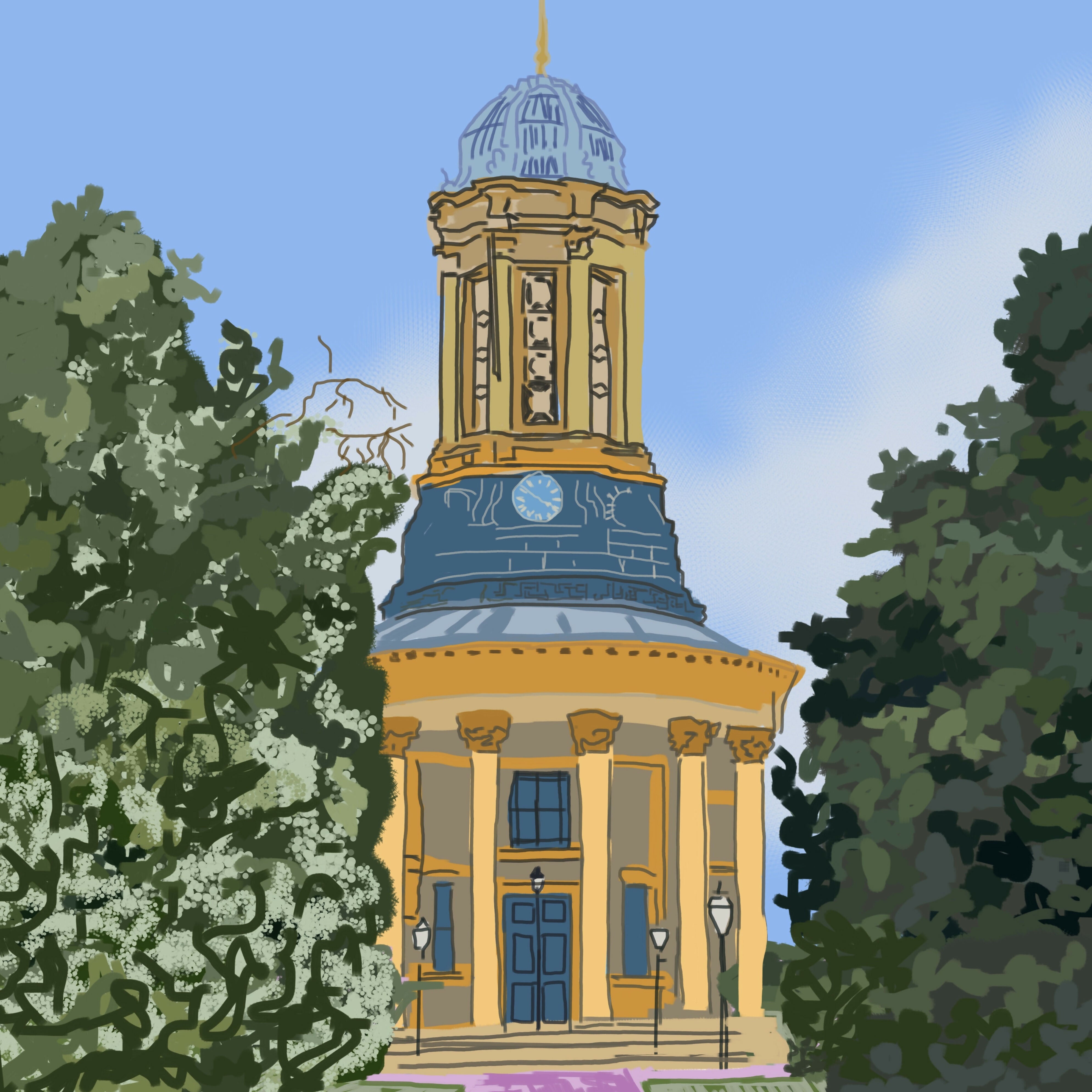 Saltaire Church Greetings Card