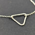 “Tria” Sterling Silver Triangle Pendant