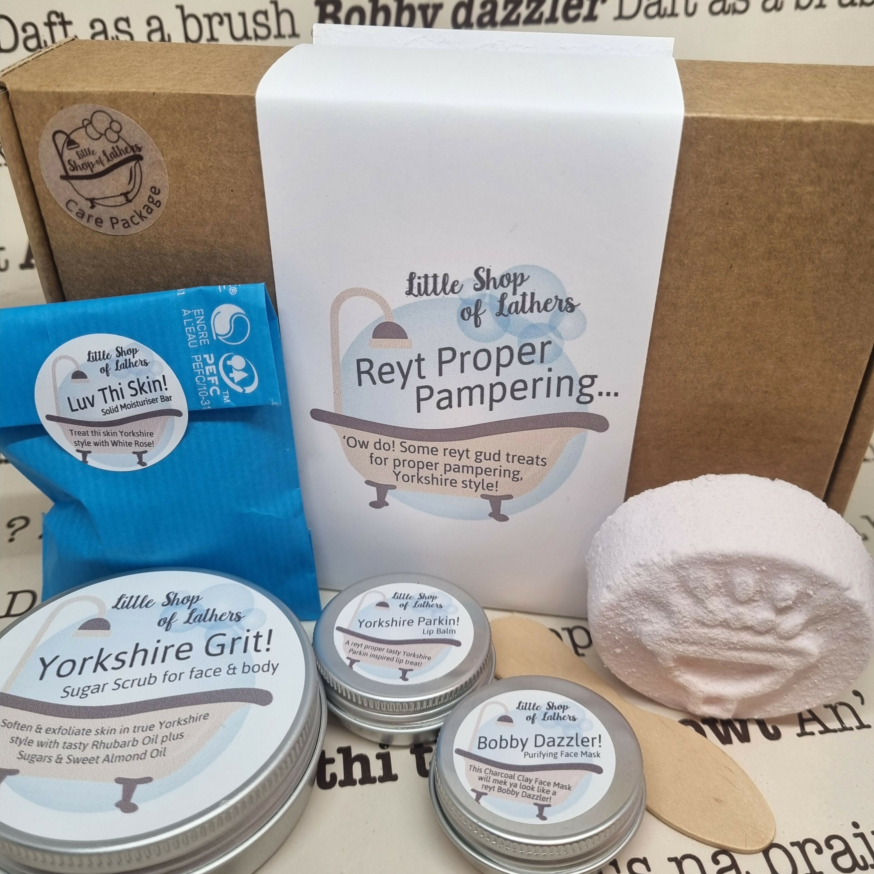 Reyt Proper Pampering! Yorkshire themed self care Gift Set
