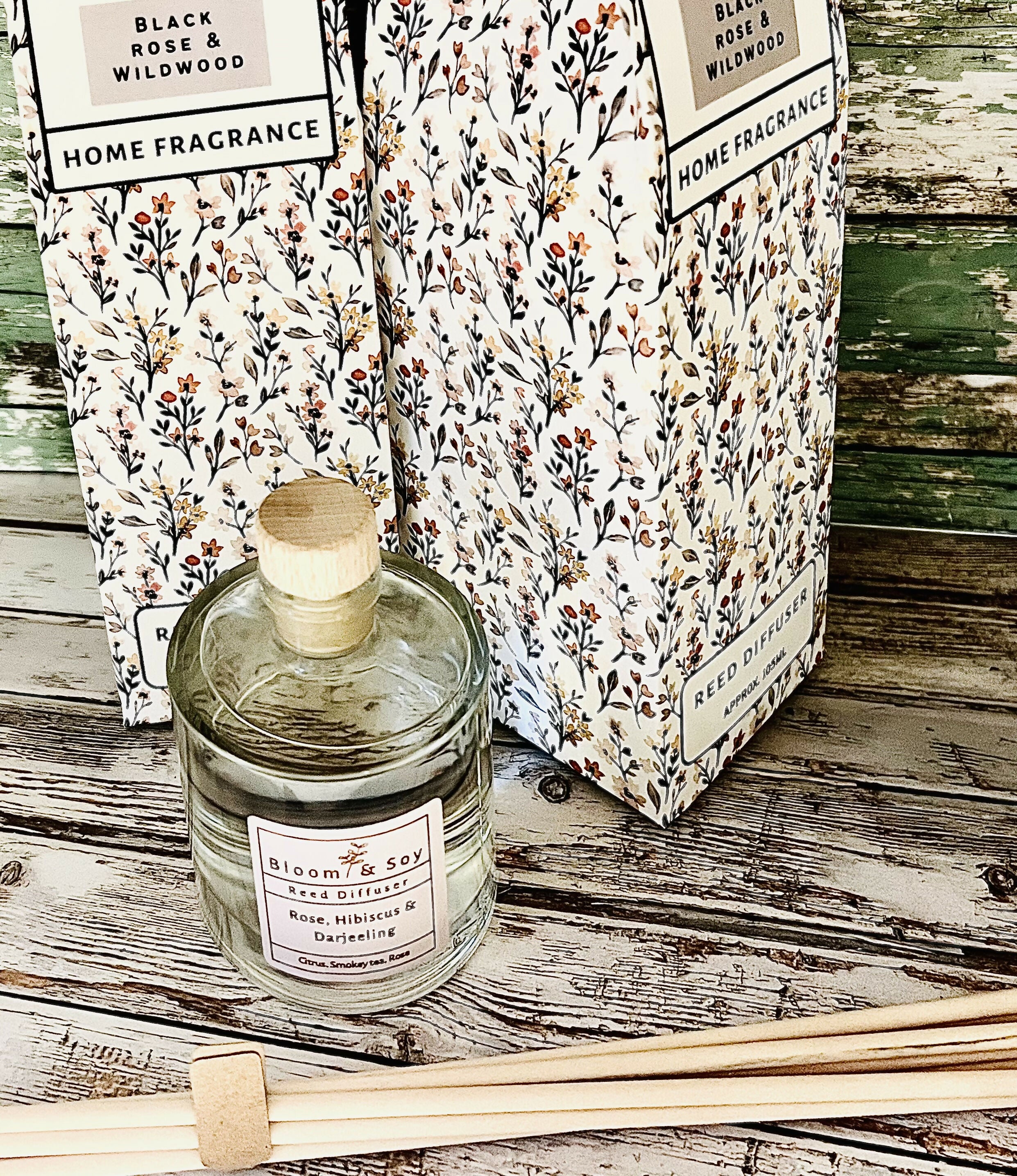 CLEAR GLASS REED DIFFUSER 100ML