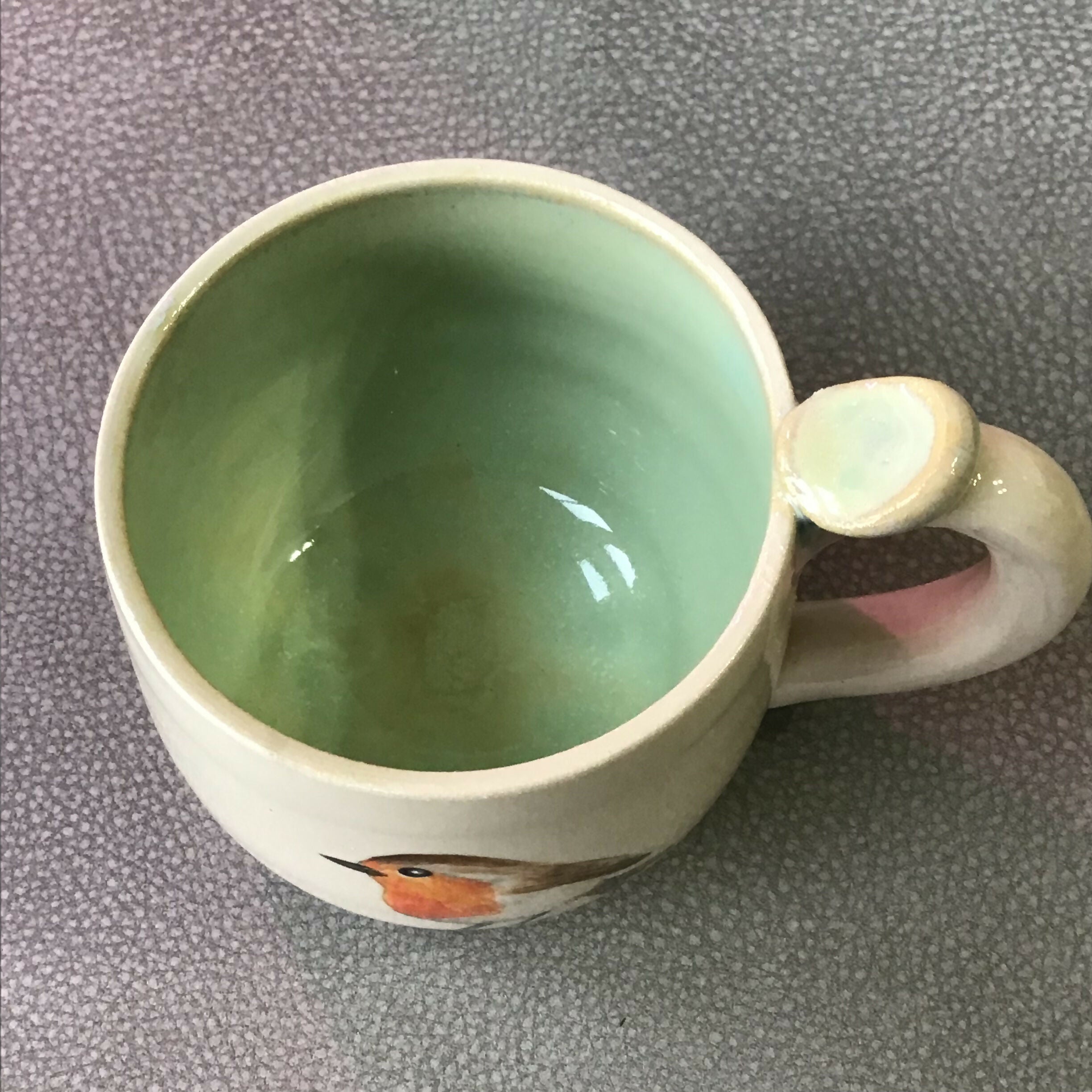 Handpainted Stoneware Animal Mug - Pastels