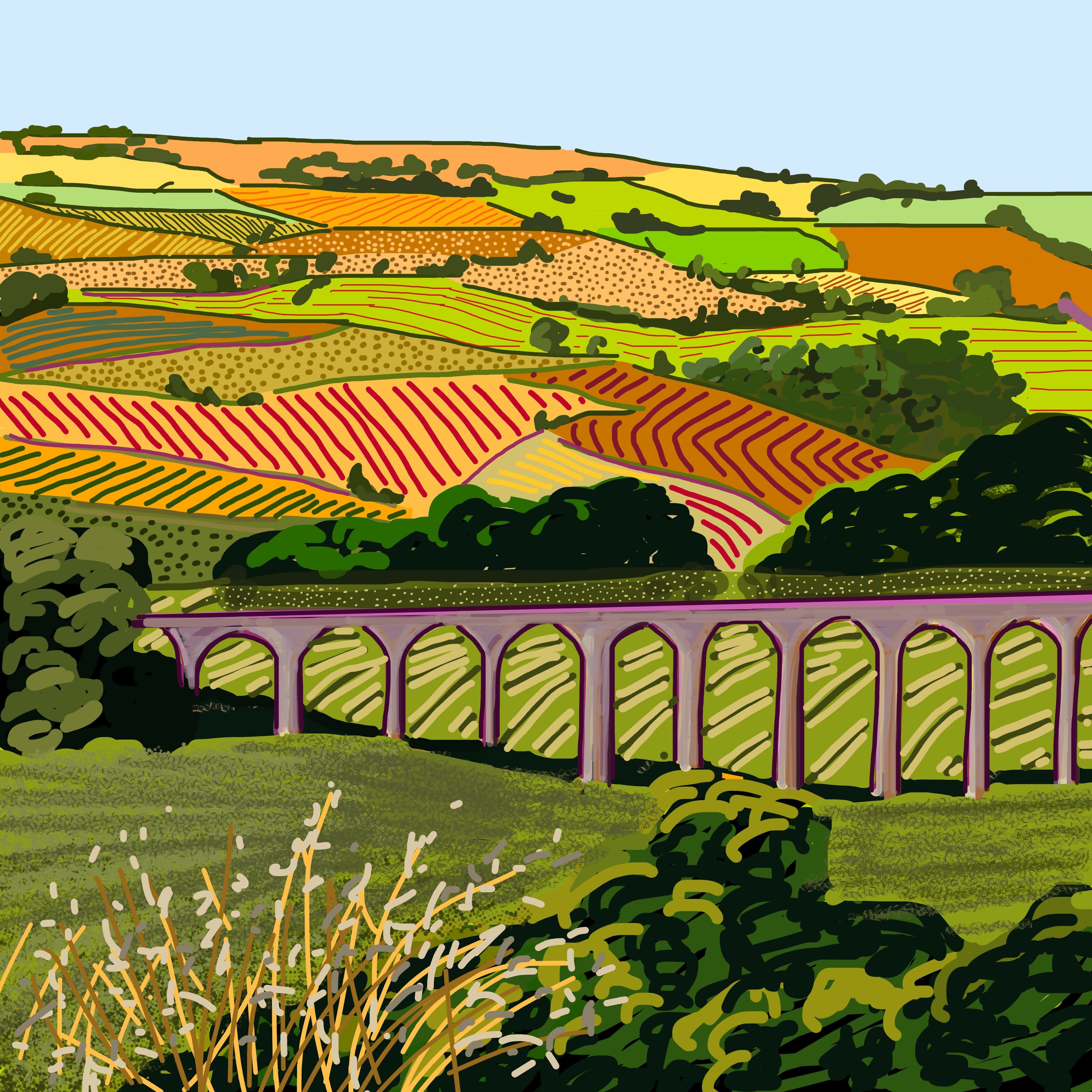 Thornton Viaduct Greetings Card