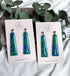 Ocean Dream Collection - Long Dangle Polymer Clay Earrings