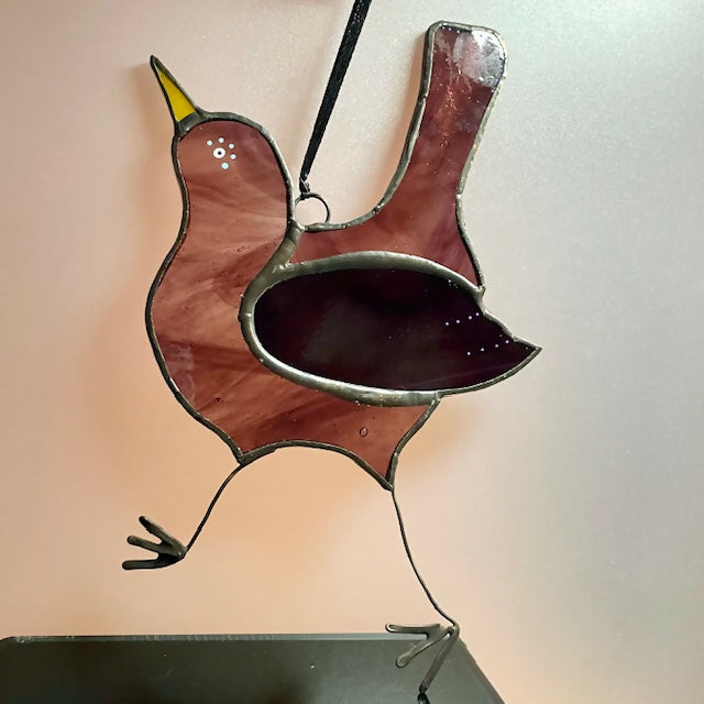Stained Glass Blackbird