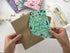Green Floral Positivity A6 Greeting Card