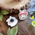 Mushroom House Wooden Pin