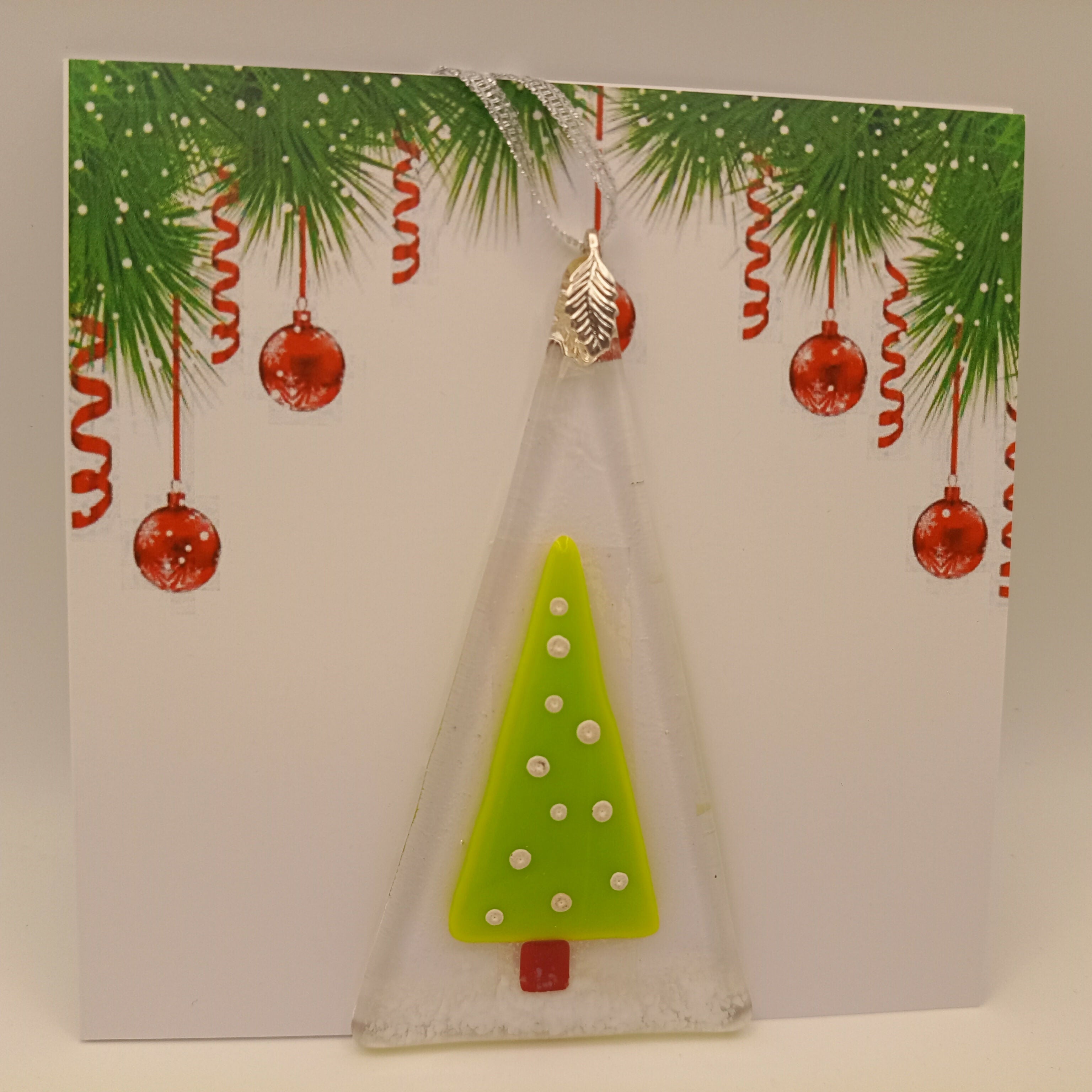 Fused Glass Christmas Card