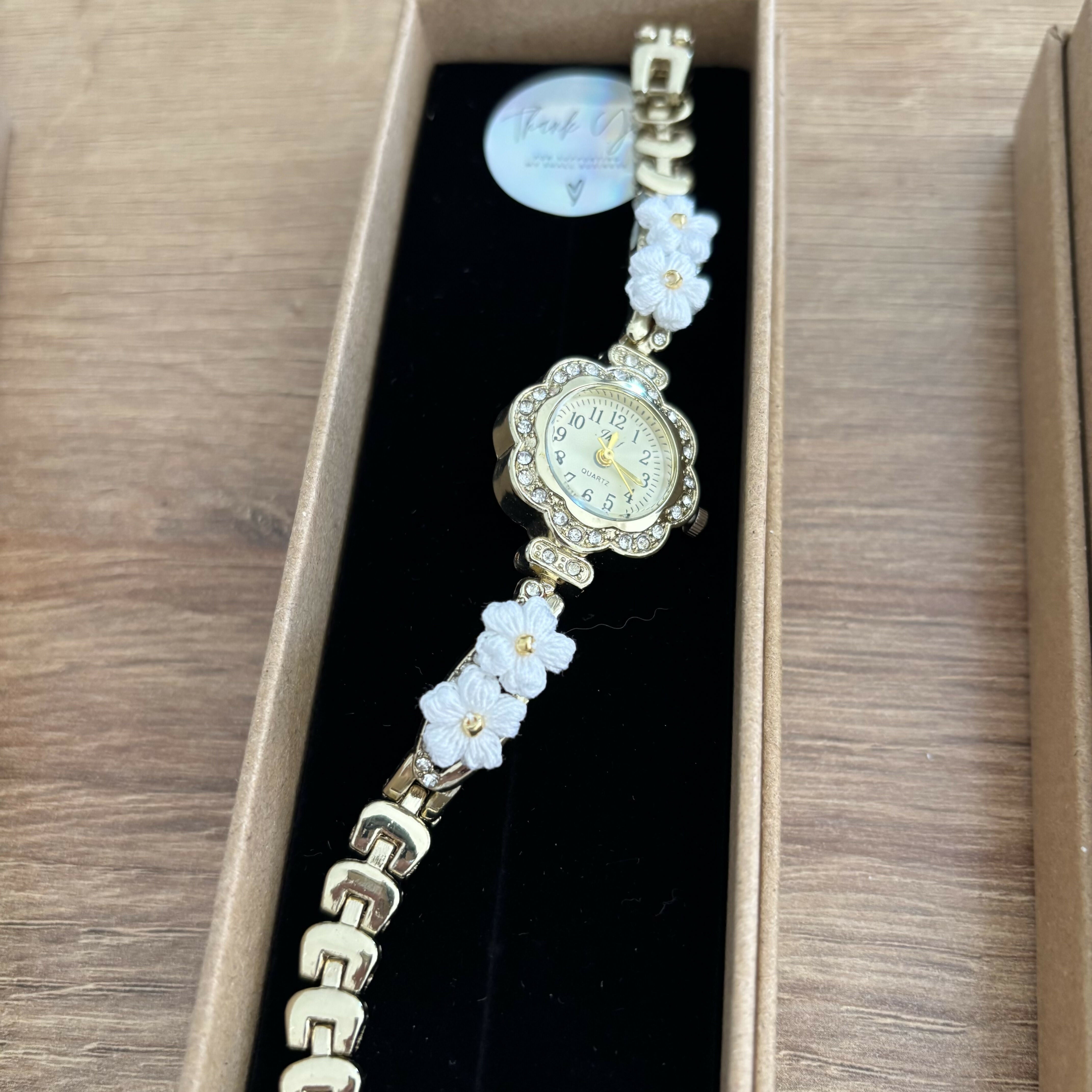 Micro Crochet Flower Watches