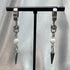Long Chainmail Pearl Earrings